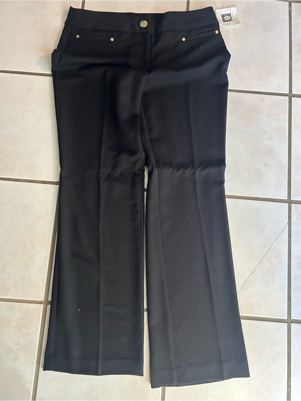 Women's Black Wide-Leg Dress Pants - Elegant Everyday Trousers